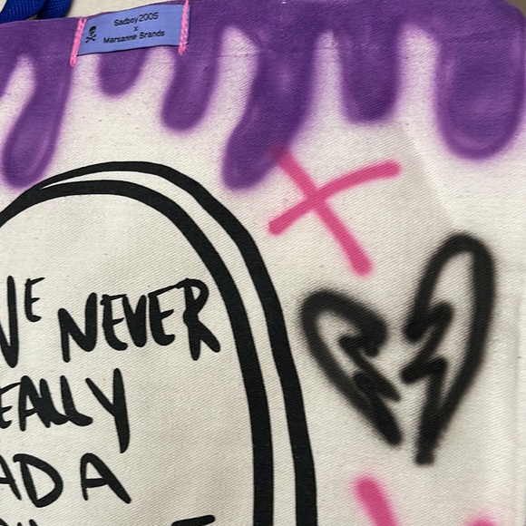 Trisha’s SADBOY2005 EMO Graffiti Tote Bag NWT - Picture 2 of 6